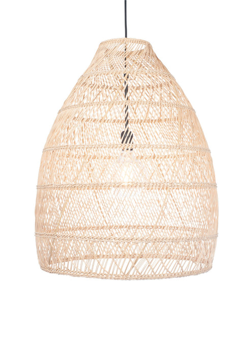 Molokai Natural Woven Cloche Pendant