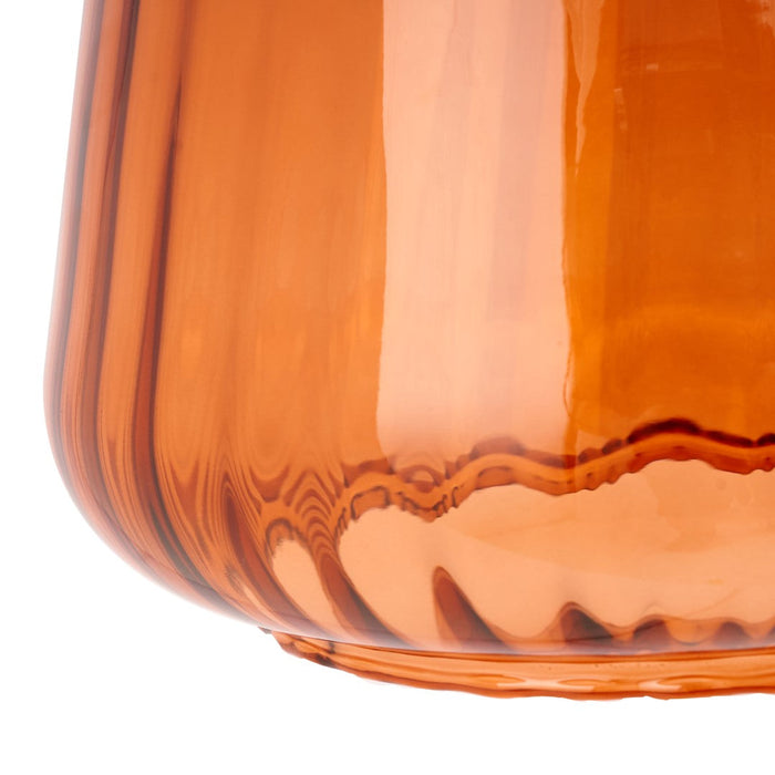 Porto Orange Optic Glass Tapered Pendant