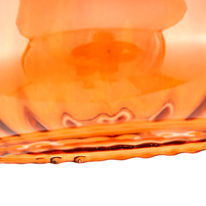 Porto Orange Optic Glass Tapered Pendant
