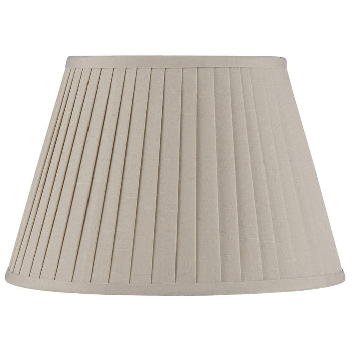 Lyndon 30cm Taupe Poly Cotton Knife Pleat Shade