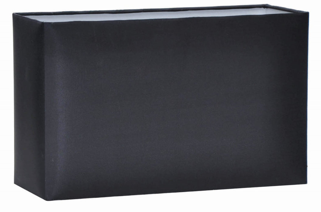 Rene 35cm Black Polysilk Rectangle Shade
