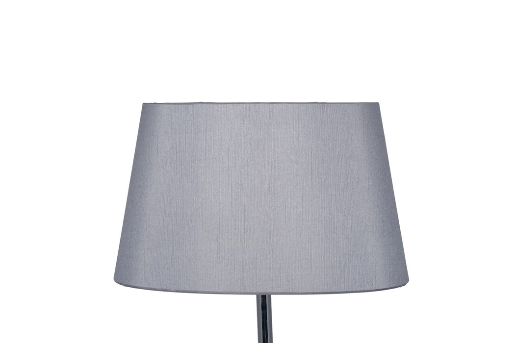 Martha 30cm Steel Grey Oval Polysilk Tapered Shade