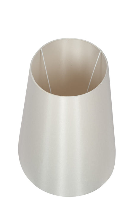 Martha 50cm Cream Oval Polysilk Tapered Shade