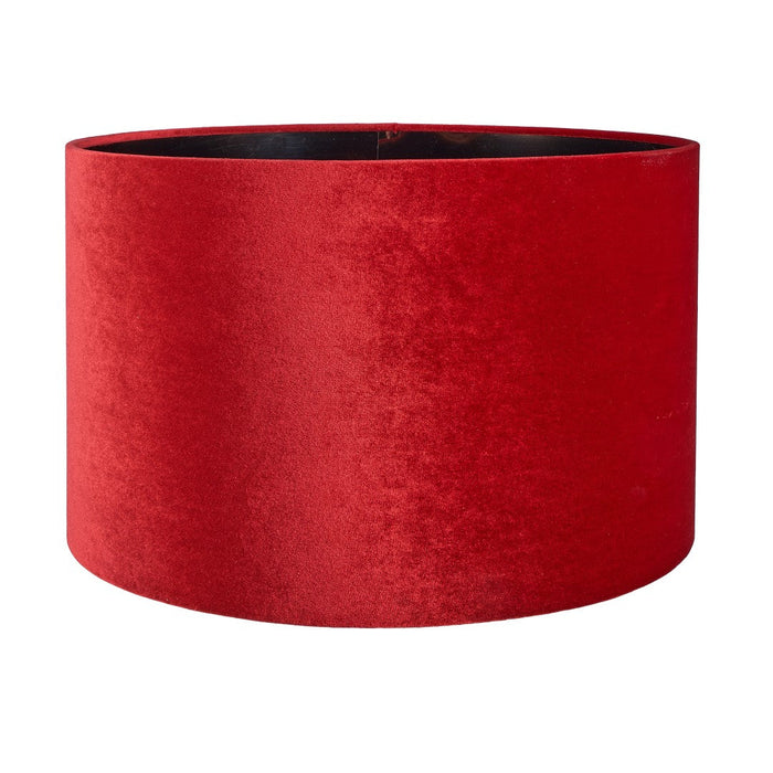 Bow 25cm Red Velvet Cylinder Shade