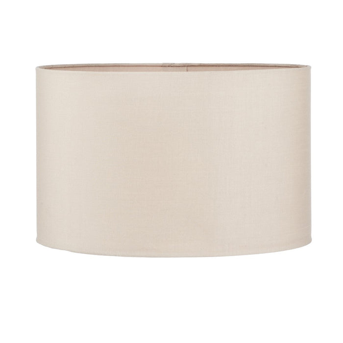 Mia 40cm Taupe Oval Poly Cotton Shade
