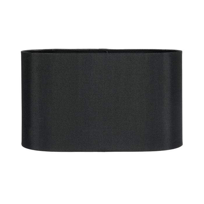 Mia 25cm Black Oval Velvet  Shade