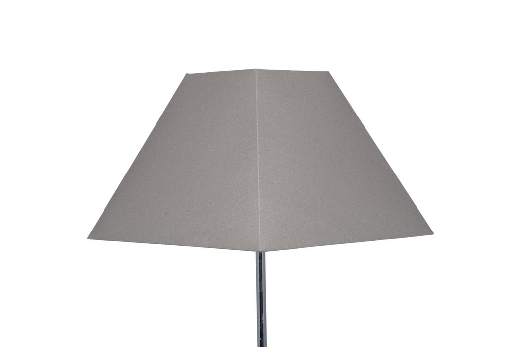 Pyramid 35cm Steel Grey Cotton Tapered Square Shade