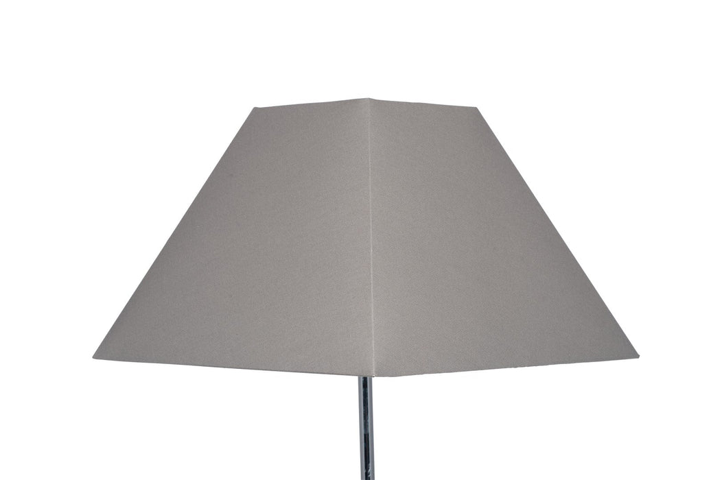 Pyramid 40cm Steel Grey Cotton Tapered Square Shade