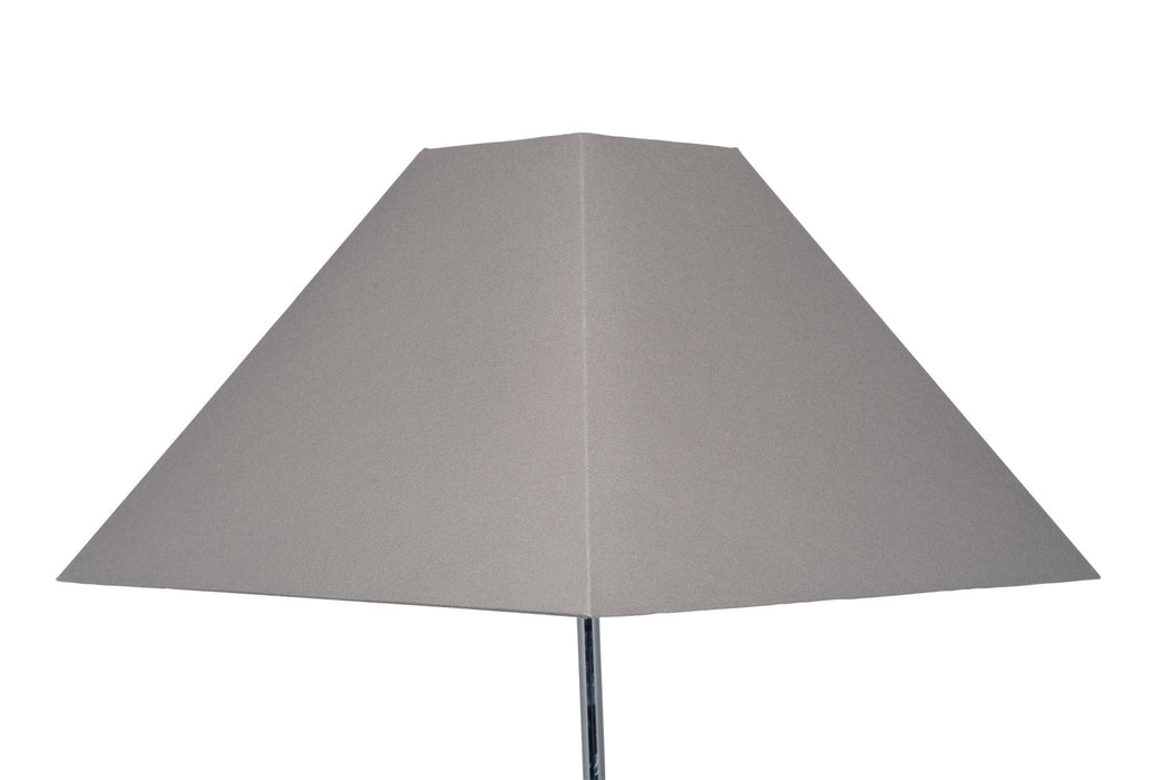 Pyramid 45cm Steel Grey Cotton Tapered Square Shade