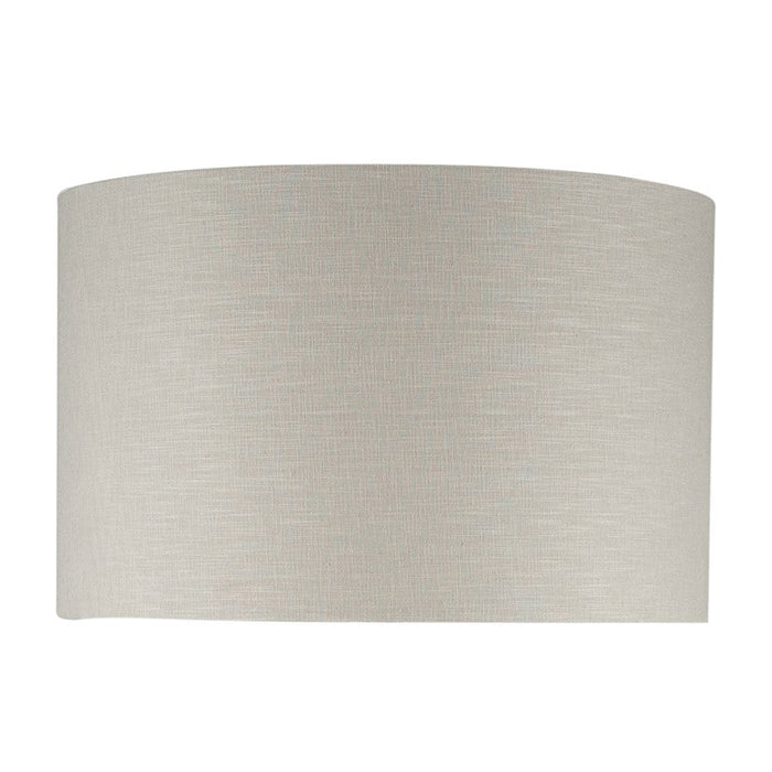 Lino 50cm Grey Self Lined Linen Drum Shade