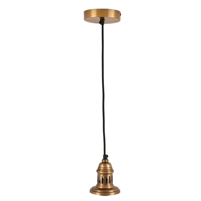 Antique Brass Metal Electrical Ceiling Fitting for Café & Dome Pendants