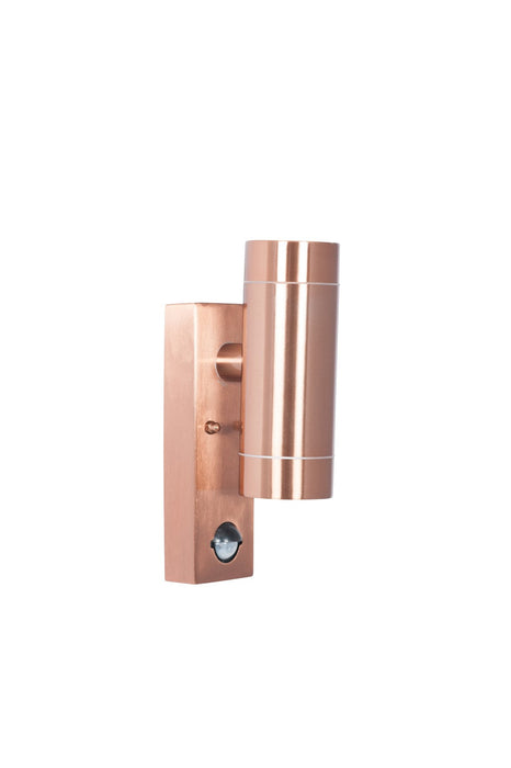 Lantana Copper Metal Dual PIR Wall Light
