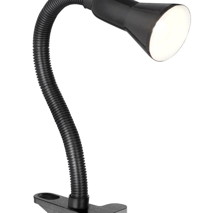DESK PARTNERS - BLACK FLEX CLIP TASK LAMP