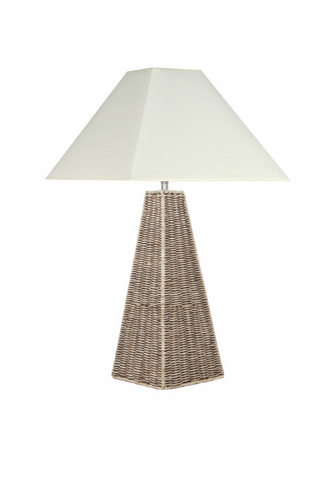 Seacomb Rattan Pyramid Table Lamp