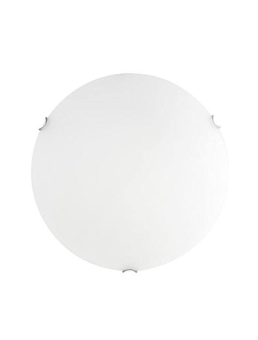 ANCO Ceiling Light Satinated White Glass Chrome Metal LED E27 2x12W D:40 H:9,5cm