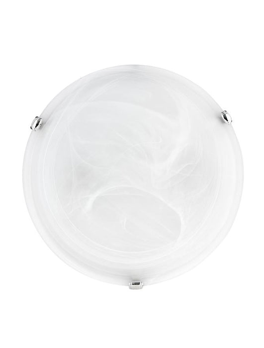 GIORNO Ceiling Light Alabaster Glass Chrome Metal LED E27 1x12W D:30 H:8cm