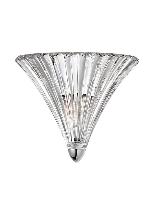 GUSCIO Chrome Metal & Clear Glass LED E14 1x5 Watt 230 Volt IP20 Bulb Excluded D: 25 W: 16 H: 20 cm