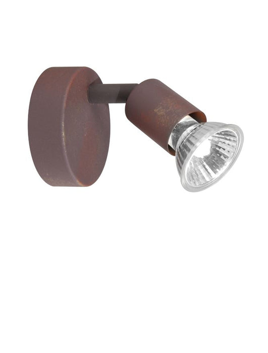 BASE Rust Metal LED GU10 1x5 Watt 230 Volt IP20 Bulb Excluded D: 8 W: 6.7 H: 10.9 cm