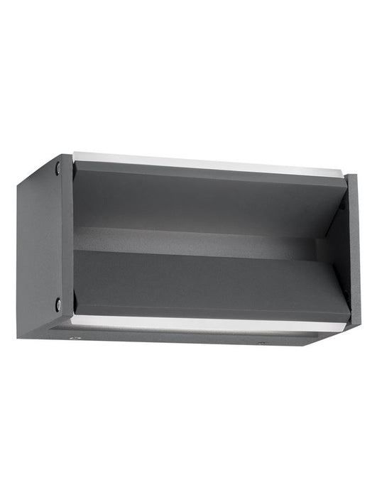 TWIN Dark Gray Aluminium Acrylic Diffuser LED 2x5 Watt 600Lm 3000K L: 20 W: 10 H: 10 cm