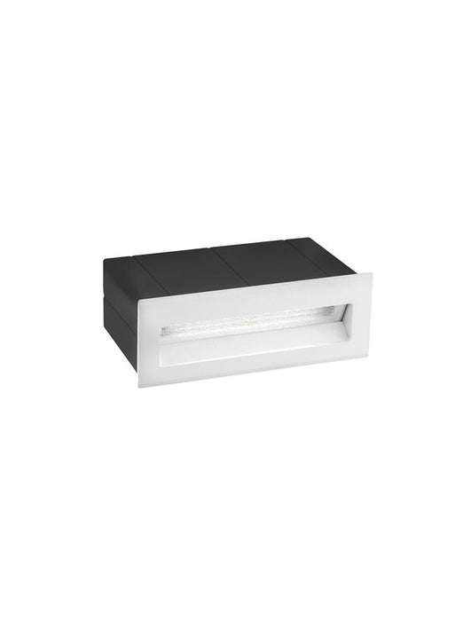 KRYPTON White Alum. LED 3 Watt 270Lm 3000K L:13.5 W:8 H:5.5cm Cut Out:12.7x4.5cm IP54