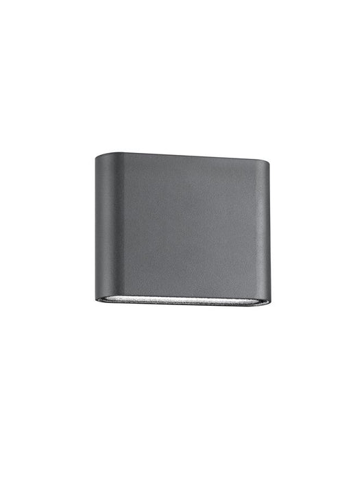 SOHO Dark Gray Alum. Glass Diffuser LED 2x3 Watt 480Lm 3000K L: 12 W: 3 H: 9 cm IP54