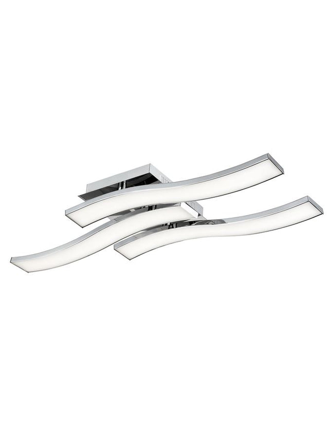 CESENA Chrome Aluminium & Acrylic LED 63 Watt 230 Volt 4100Lm 3000K IP20 L: 85 W: 23 H: 8 cm