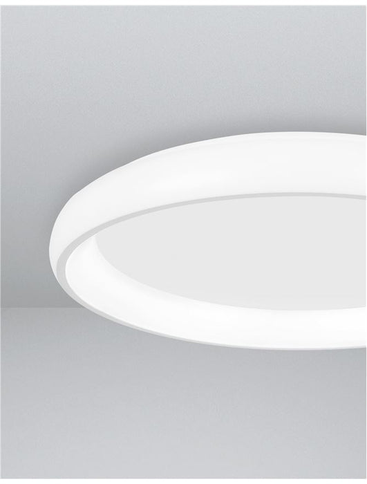 ALBI White Aluminium & Acrylic LED 32 Watt 230 Volt 1760Lm 3000K IP20 D: 41 H: 8.5 cm