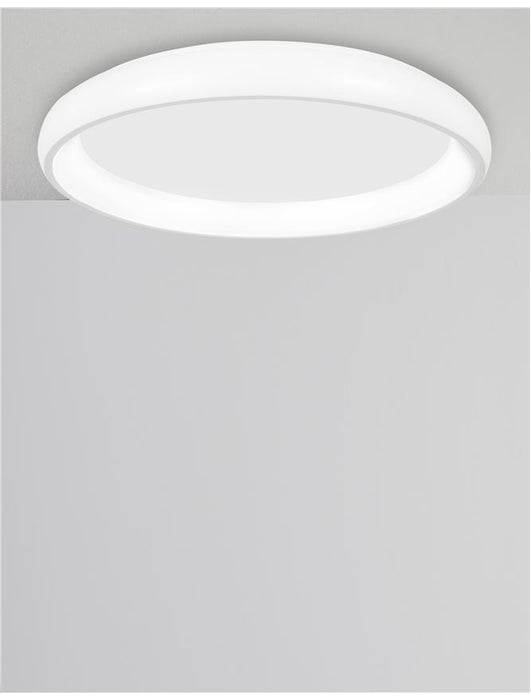 ALBI White Aluminium & Acrylic LED 50 Watt 230 Volt 2750Lm 3000K IP20 D: 61 H: 8.5 cm
