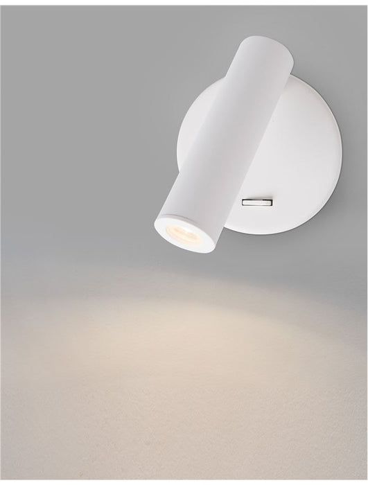 LAREDO Wall Light Sand White Aluminium LED 3W 3200K L:11 W:9 H:11cm