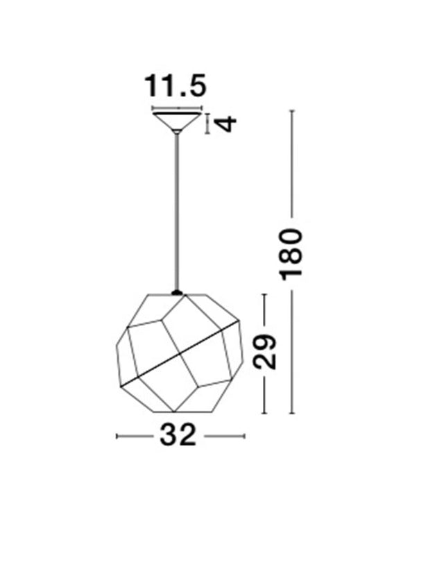 FOGGIA Gold Steinless Steel Black Fabric Wire LED E27 1x12 Watt IP20 Bulb Excluded D: 32 H1: 29 H2: 180 cm