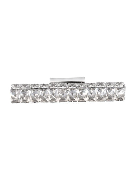 CORONA Chrome Aluminium K9 Crystal LED 8 Watt 230 Volt 480Lm 3000K IP20 L: 40 W: 7 H: 7 cm