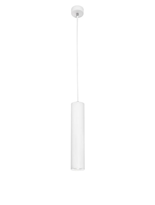 GIA White Aluminium LED GU10 1x10 Watt 230 Volt IP20 Bulb Excluded D: 6 H1: 30 H2: 300 cm