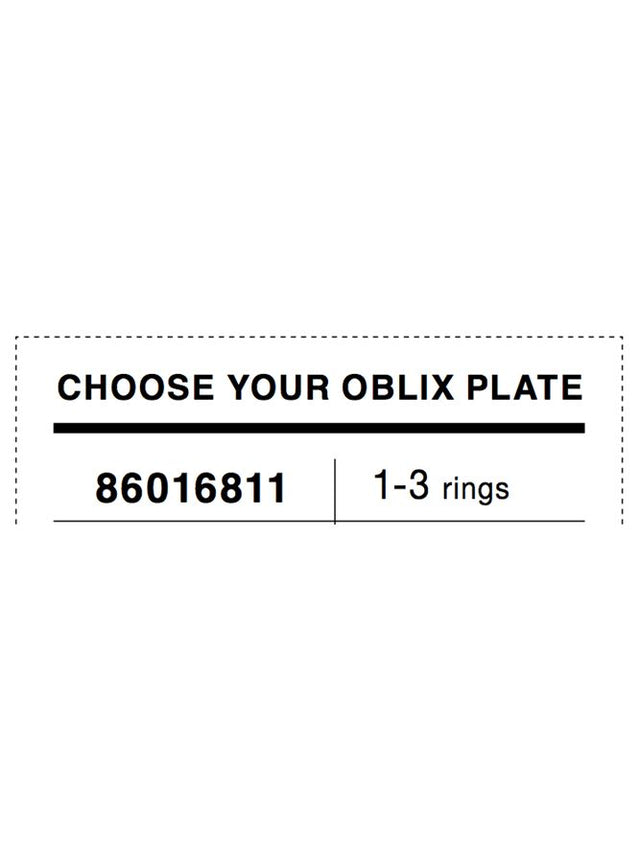 OBLIX Plate 1-3 rings Chrome Aluminium LED 75 Watt Driver Incl. D: 30 H: 5.5 cm