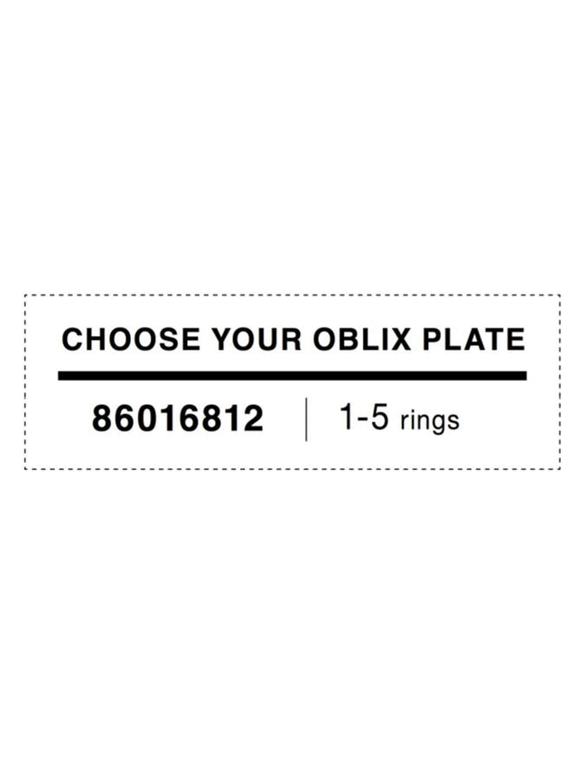 OBLIX Plate 1-5 rings Chrome Aluminium LED 100 Watt Driver Incl. D: 30 H: 5.5 cm