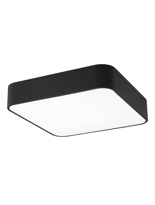 RAGU Ceiling lamp Metal & Acrylic Diffuser Black Outside Matt White Inside LED E27 4x12W L:46 W:46 H:10cm
