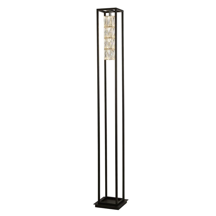 ELEVATOR 1LT FLOOR LAMP - WITH MATT BLACK FRAME.