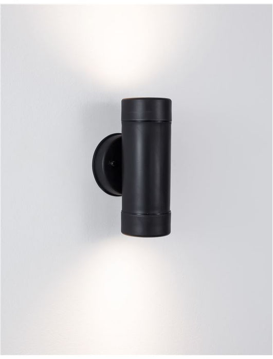 LIMBIO Black ABS Glass Diffuser LED GU10 2x7 Watt Bulb Excluded IP44
Light Up & Down D: 8 W: 8.5 H: 16 cm