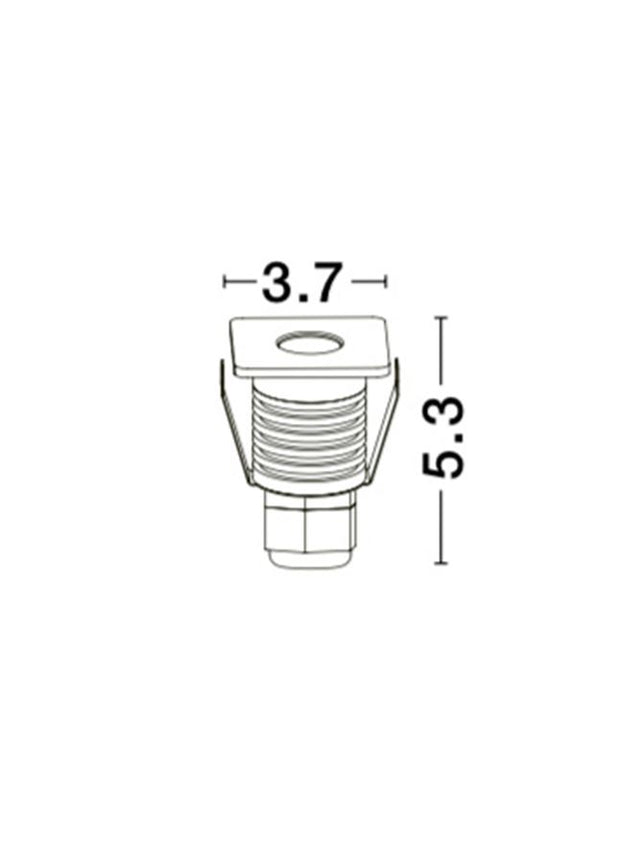 BANG Satin Nickel Aluminium LED 1 Watt 98,24Lm 3000K 3 Volt 50Hz IP67 D: 3.7 H: 5.3 cm Cut Out: 3.2 cm Cable Lenght 1.80m Connect it with driver 9020170