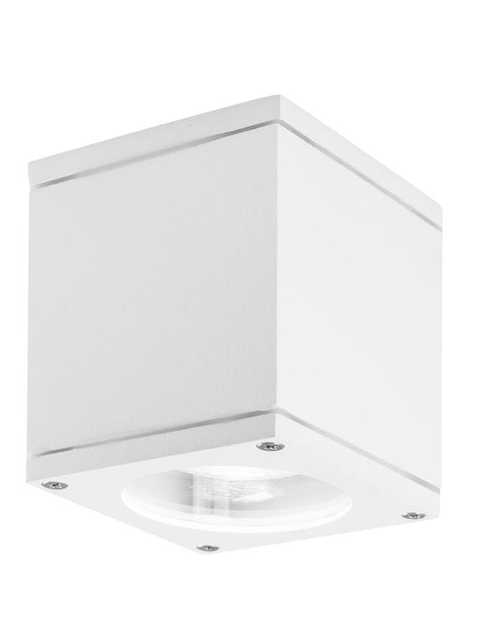 CERISE White Aluminium & Glass Diffuser GU10 1x35 Watt L: 8.6 W: 8.6 H: 9 cm IP54