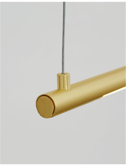 ELETTRA Brass Gold Aluminium LED 20 Watt 230 Volt 1400Lm 3000K IP20 L: 120 W: 7 H: 150 cm