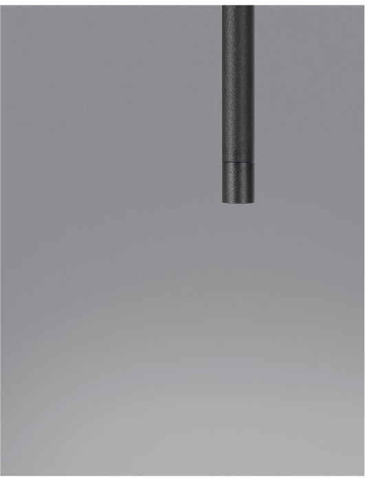 ELETTRA Sandy Black Aluminium LED 5 Watt 230 Volt 350Lm 3000K IP20 D: 1.5 H1: 60 H2: 200 cm