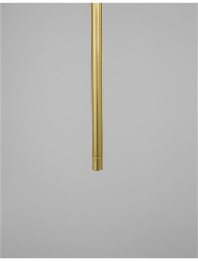ELETTRA Brass Gold Aluminium LED 5 Watt 230 Volt 350Lm 3000K IP20 D: 1.5 H1: 60 H2: 200 cm