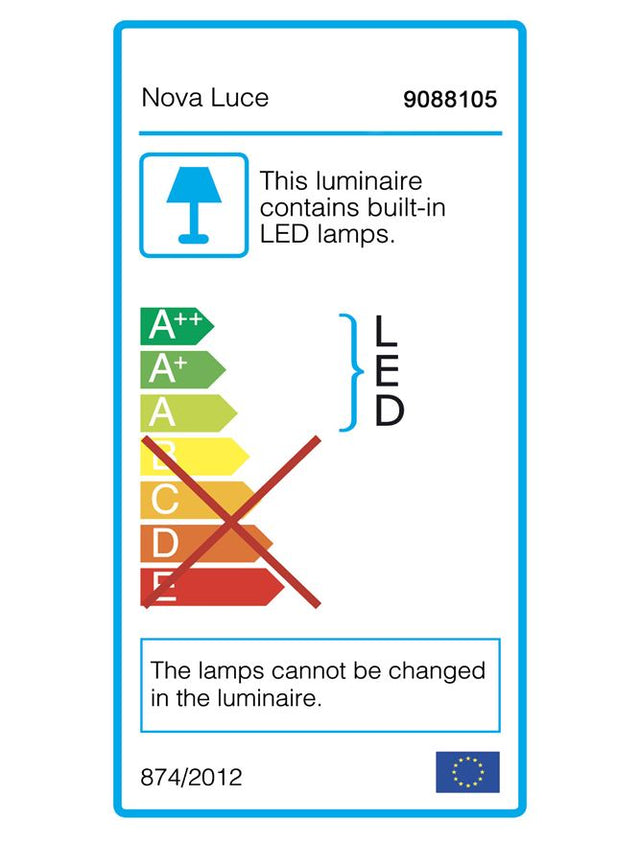 ELETTRA Sandy Black Aluminium LED 35 Watt 230 Volt 2450Lm 3000K IP20 L: 110 W: 15 H: 200 cm