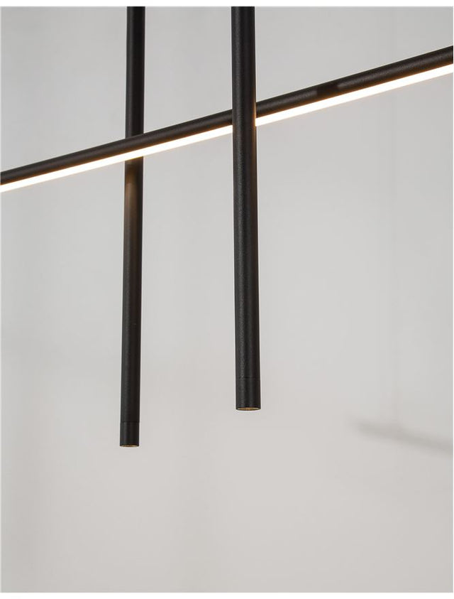ELETTRA Sandy Black Aluminium LED 35 Watt 230 Volt 2450Lm 3000K IP20 L: 110 W: 15 H: 200 cm