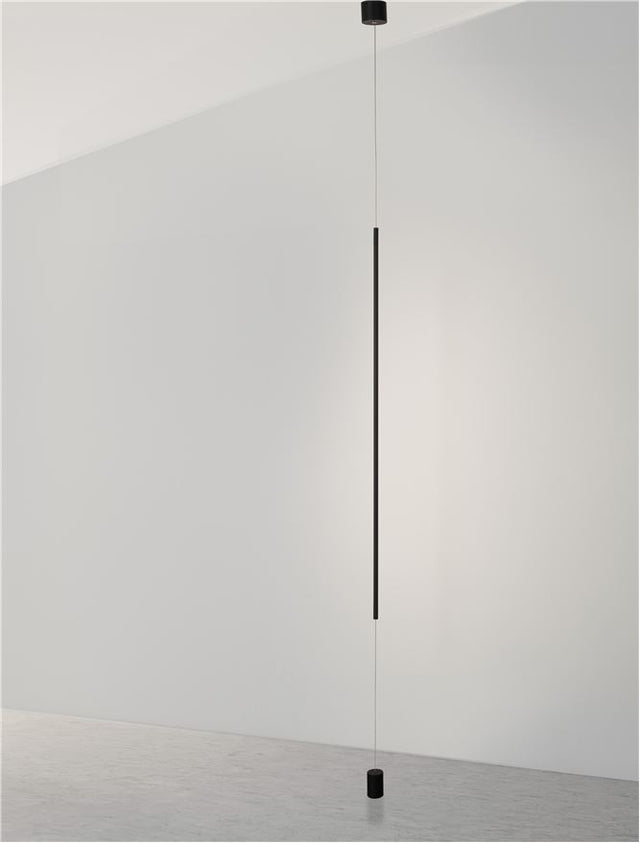 ELETTRA Sandy Black Aluminium LED 20 Watt 230 Volt 1400Lm 3000K IP20 D: 7 H1: 120 H2: 300 cm