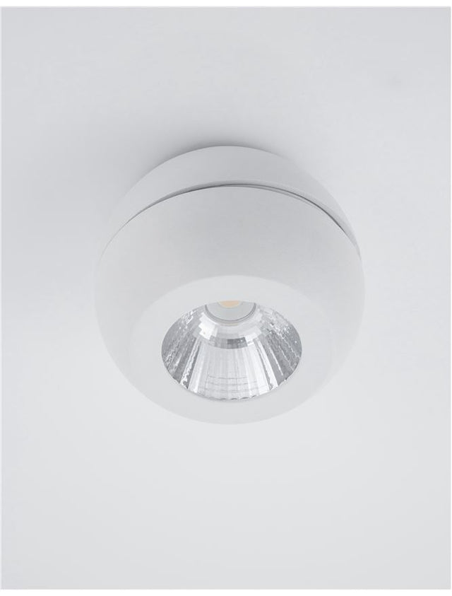 GON Sandy White Aluminium LED 5 Watt 230 Volt 400Lm 3000K IP20 D: 11 H: 9 cm