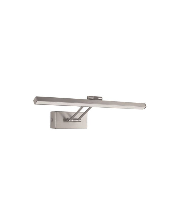 MARNELL Nickel Metal & Acrylic LED 12 Watt 230 Volt 801Lm 3000K IP20 L: 37.6 W: 20.5 H: 5.5 cm