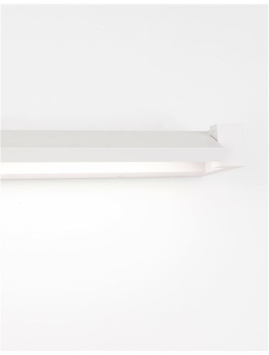 LINE Sandy White Aluminium & Acrylic LED 12 Watt 230 Volt 901Lm 3000K IP20 L: 40 W: 9 H: 4.2 cm