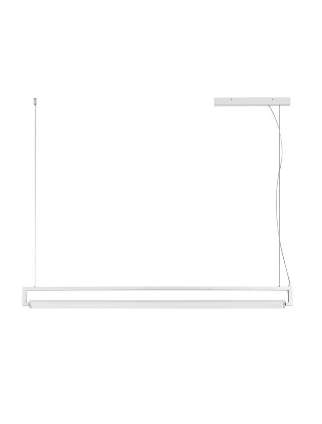 LINE Sandy White Aluminium & Acrylic Rotating LED 38 Watt 230 Volt 1460Lm 3000K IP20 L: 130 W: 4.2 H: 150 cm