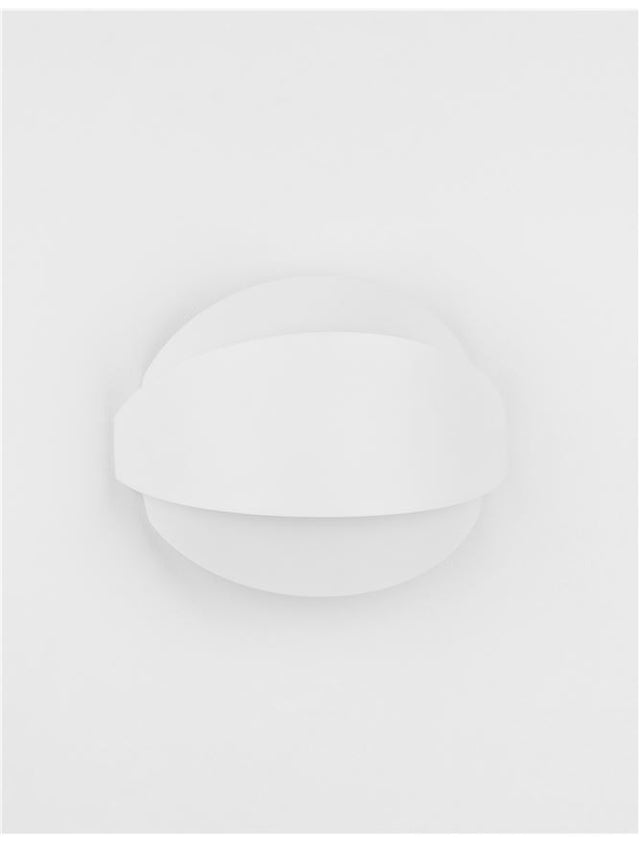 ASTRID Sandy White Metal & Acrylic LED 12 Watt 220-240V Volt 673Lm 3000K IP20 L: 20 W: 9 H: 16 cm